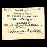 Canada, Norman Bethune, 1 tow, boat <br /> July 27, 1833