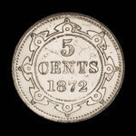 Canada, Victoria, 5 cents <br /> 1872