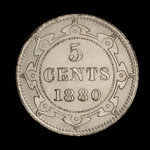 Canada, Victoria, 5 cents <br /> 1880