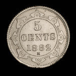 Canada, Victoria, 5 cents <br /> 1882