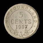 Canada, George V, 5 cents <br /> 1917