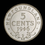 Canada, George VI, 5 cents <br /> 1946