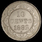 Canada, Victoria, 10 cents <br /> 1882
