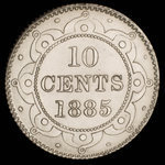 Canada, Victoria, 10 cents <br /> 1885