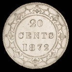 Canada, Victoria, 20 cents <br /> 1872