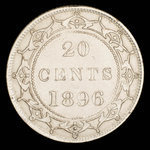Canada, Victoria, 20 cents <br /> 1896