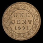 Canada, Victoria, 1 cent <br /> 1891