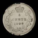 Canada, Victoria, 5 cents <br /> 1900