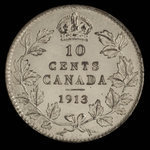 Canada, George V, 10 cents <br /> 1913