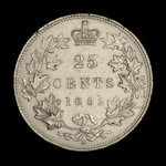Canada, Victoria, 25 cents <br /> 1882