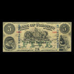 Canada, Bank of Toronto (The), 5 dollars <br /> July 1, 1890
