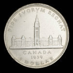 Canada, George VI, 1 dollar <br /> 1939