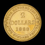 Canada, Victoria, 2 dollars <br /> 1888