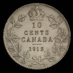 Canada, George V, 10 cents <br /> 1912
