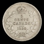 Canada, George V, 5 cents : 1920
