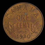 Canada, George V, 1 cent <br /> 1920