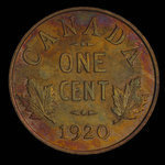 Canada, George V, 1 cent <br /> 1920