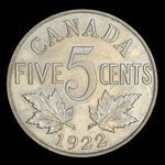 Canada, George V, 5 cents <br /> 1922