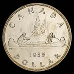 Canada, George V, 1 dollar <br /> 1935