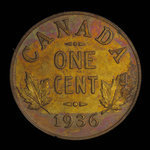 Canada, George V, 1 cent <br /> 1936