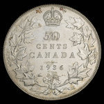 Canada, George V, 50 cents <br /> 1936