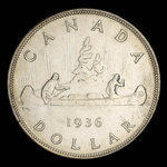Canada, George V, 1 dollar <br /> 1936