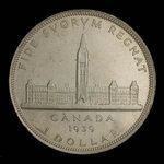 Canada, George VI, 1 dollar <br /> 1939