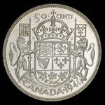 Canada, George VI, 50 cents <br /> 1941