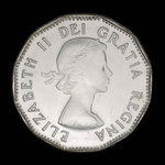 Canada, Elizabeth II, 5 cents <br /> 1953