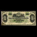 Canada, Consolidated Bank of Canada, 10 dollars <br /> July 1, 1876
