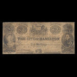 Canada, City of Hamilton, 2 dollars <br /> September 1, 1855