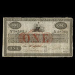Canada, Commercial Bank of Newfoundland, 1 pound <br /> October 20, 1858