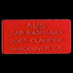 Canada, Al's Car Wash & Gas, no denomination <br /> 1972