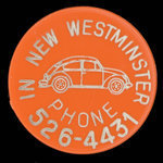 Canada, New Westminster Volkswagon Ltd., no denomination <br /> 1972