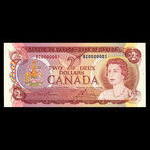 Canada, Bank of Canada, 2 dollars <br /> 1974