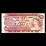 Canada, Bank of Canada, 2 dollars <br /> 1974