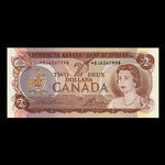 Canada, Bank of Canada, 2 dollars <br /> 1974