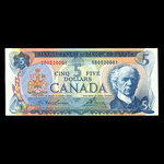 Canada, Bank of Canada, 5 dollars <br /> 1972