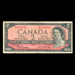 Canada, Bank of Canada, 2 dollars <br /> 1954