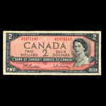 Canada, Bank of Canada, 2 dollars <br /> 1954