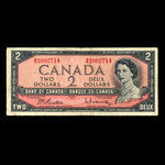 Canada, Bank of Canada, 2 dollars <br /> 1954