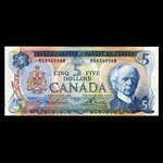 Canada, Bank of Canada, 5 dollars <br /> 1972