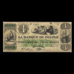 Canada, Banque du Peuple (People's Bank), 4 dollars <br /> May 2, 1870