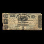 Canada, Banque du Peuple (People's Bank), 5 dollars <br /> July 11, 1835
