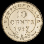 Canada, George VI, 10 cents <br /> 1947