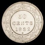 Canada, Victoria, 50 cents <br /> 1882