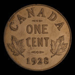 Canada, George V, 1 cent <br /> 1928