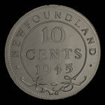 Canada, George VI, 10 cents <br /> 1945