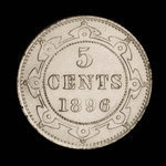 Canada, Victoria, 5 cents <br /> 1896