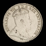 Canada, Edward VII, 5 cents <br /> 1908